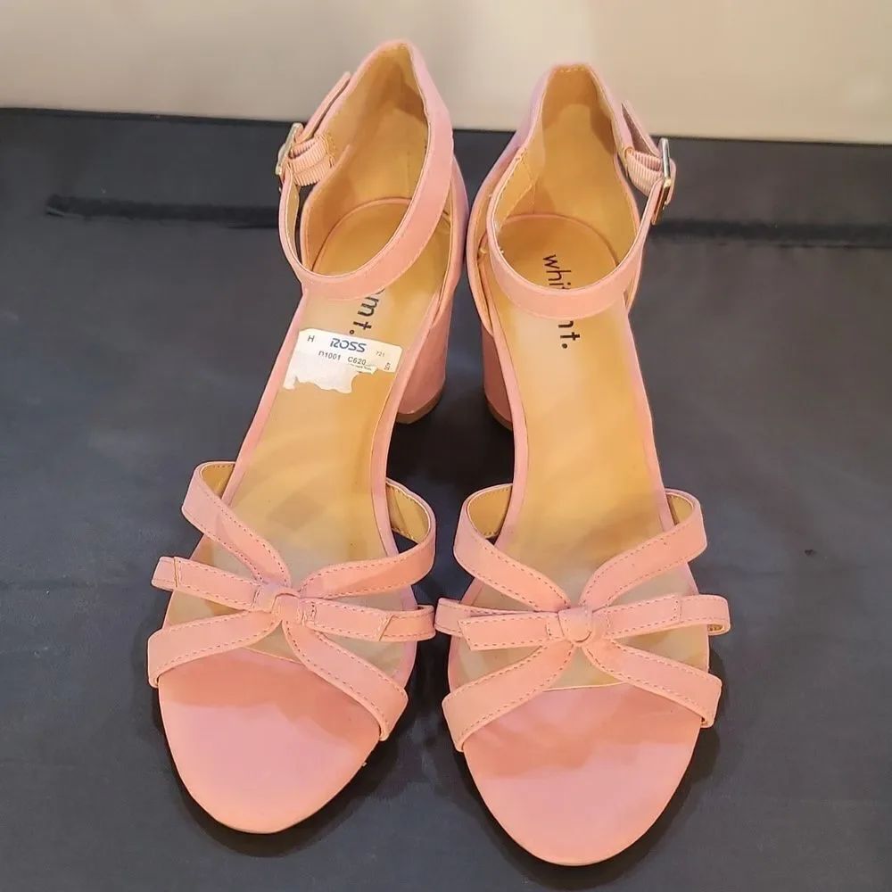 BRAND NEW WHITEMT BOWNOT LOW BLOCK HEEL SANDAL